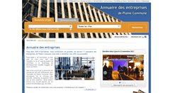 Desktop Screenshot of annuaire-entreprises.plainecommune.fr
