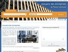 Tablet Screenshot of annuaire-entreprises.plainecommune.fr